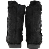 Fenland Classic  9" Vintage Sheepskin Biker Boots: BIKER BOOT LADIES
