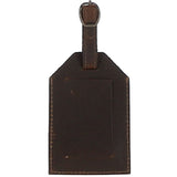 Leather Travel Luggage Tag Copper Brown : 5996