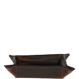 Medium Leather Tidy Tray Copper Brown: MEDIUM COIN TRAY