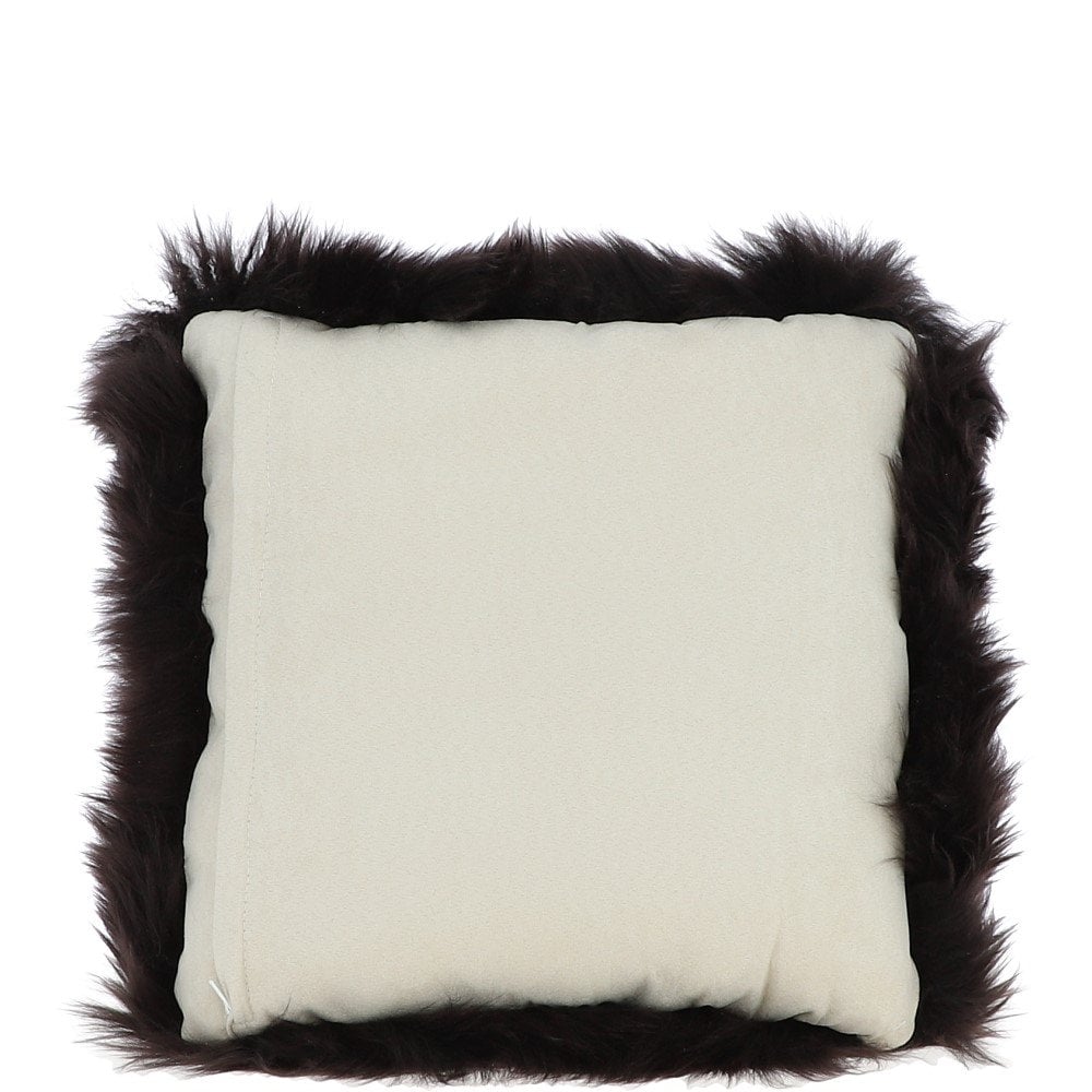 Ashwood Sheepskin Cushion Chocolate