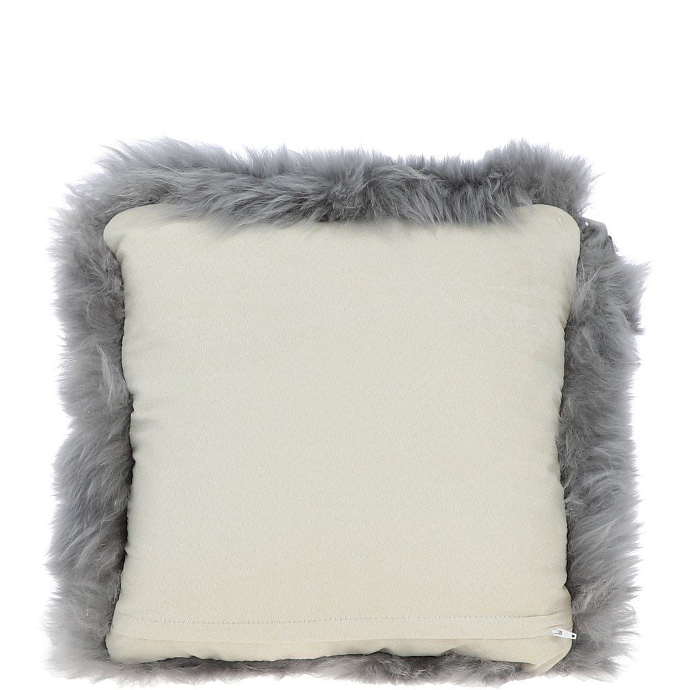 Ashwood Sheepskin Cushion Grey