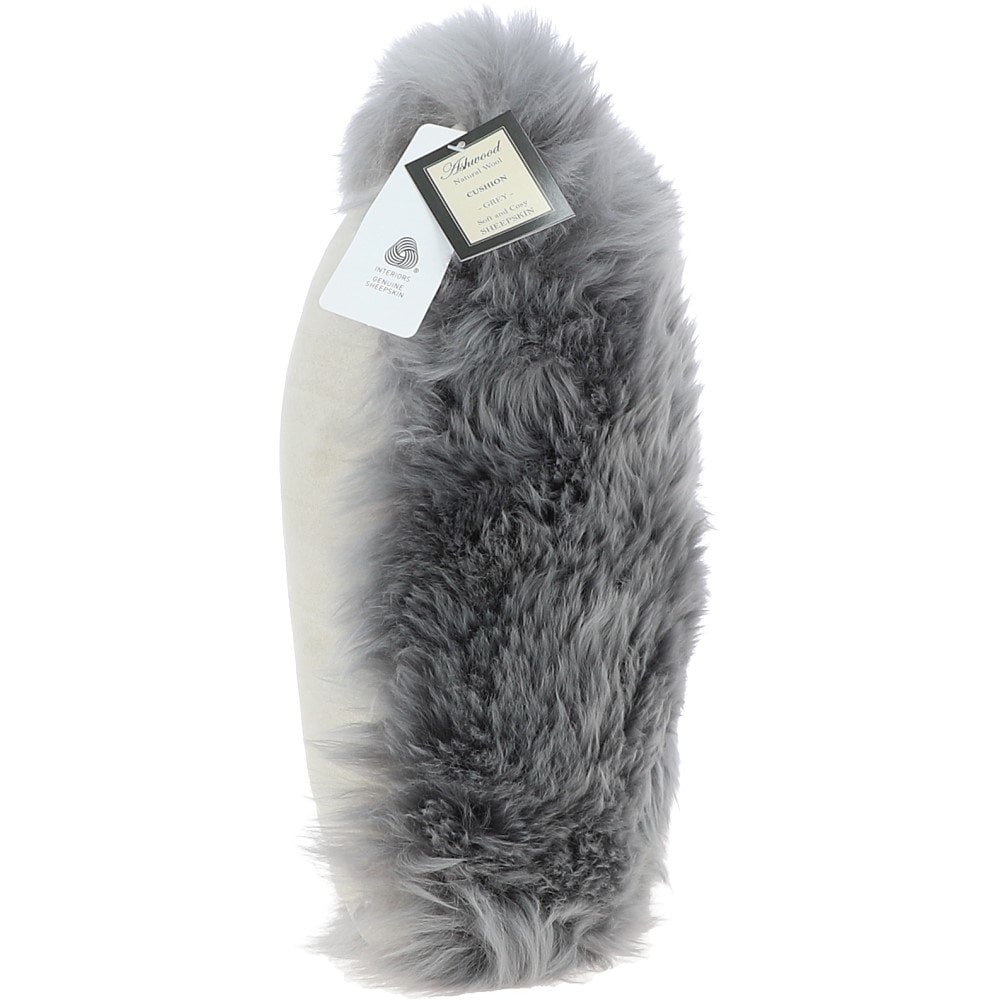 Ashwood Sheepskin Cushion Grey