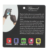 Touch Screen Friendly Leather Gloves Brown : 821