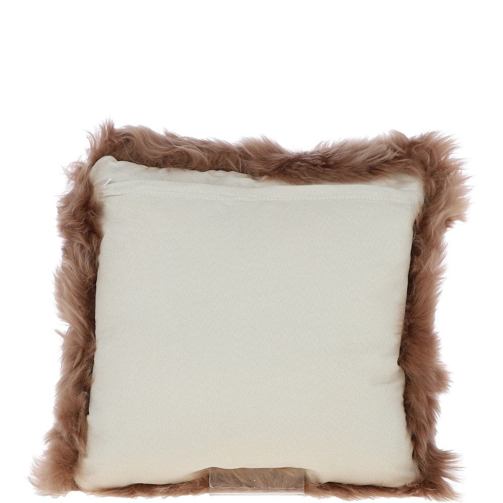 Ashwood Sheepskin Cushion Toffee