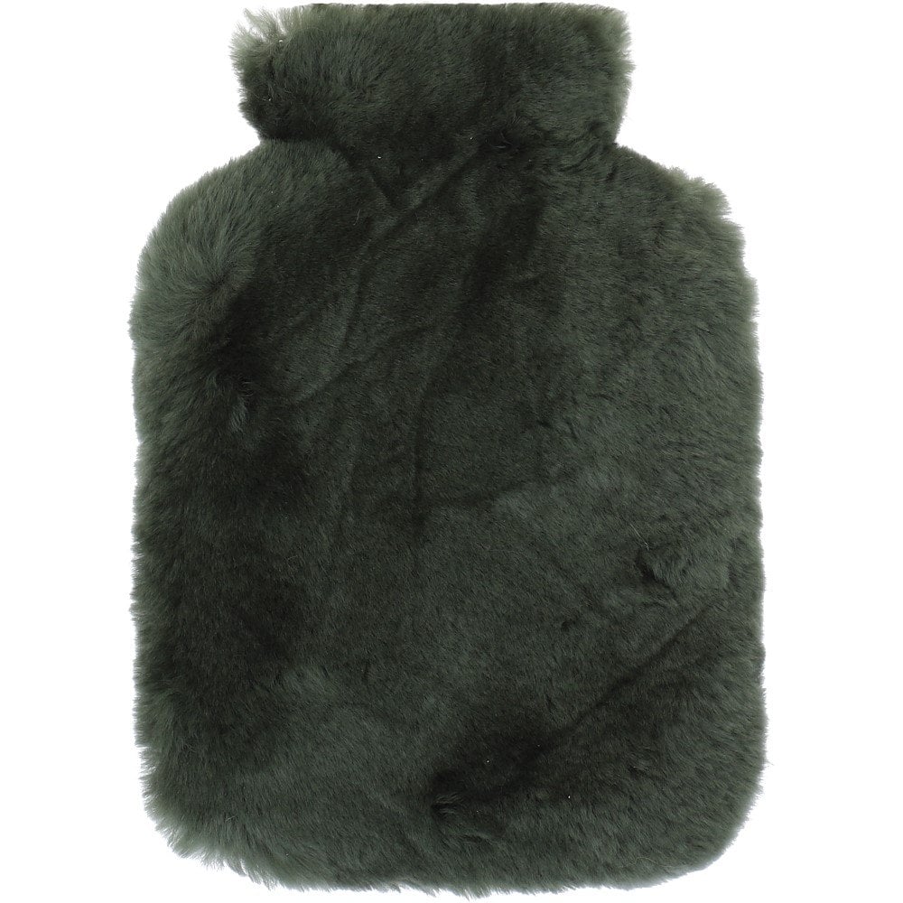 Natural Sheepskin Hot Water Bottle Cover Cypress: WOOL WATER
