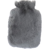 Natural Sheepskin Hot Water Bottle Cover Grey: WOOL WATER
