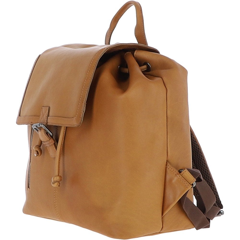 Ashwood Waxy Leather Travel Rucksack Cognac: W-70
