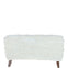 Ashwood Large Rabbit Fur Footstool Ottoman Ivory: RABBIT STOOL