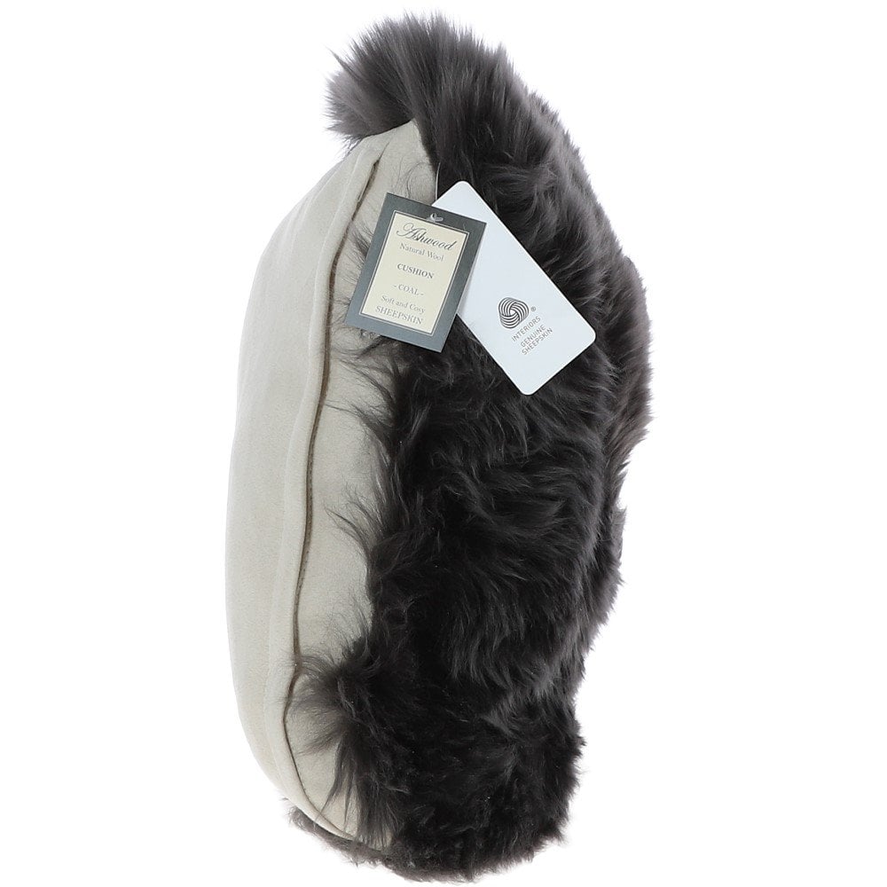 Ashwood Sheepskin Cushion Coal
