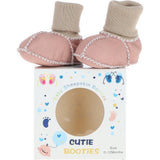 Fenland Unisex Kids Sheepskin Booties Baby Pink: CUTIE BOOTIE