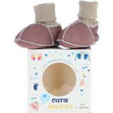 Fenland Unisex Kids Sheepskin Booties Dusty Pink: CUTIE BOOTIE