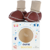 Fenland Unisex Kids Sheepskin Booties Maroon: CUTIE BOOTIE