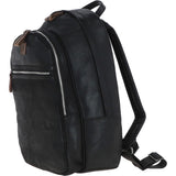 Leather  Backpack Black: 4555 TFC
