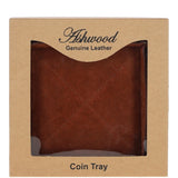 Ashwood Leather Coin Tray Chestnut: GS-1295