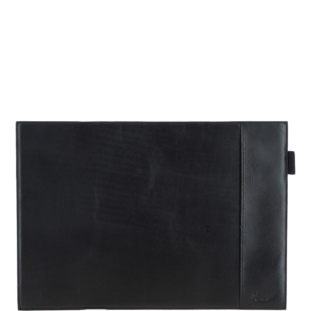 Ashwood Luxury Leather Desk Set Black: GS-1298