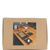 Ashwood Luxury Leather Desk Set Chestnut: GS-1298