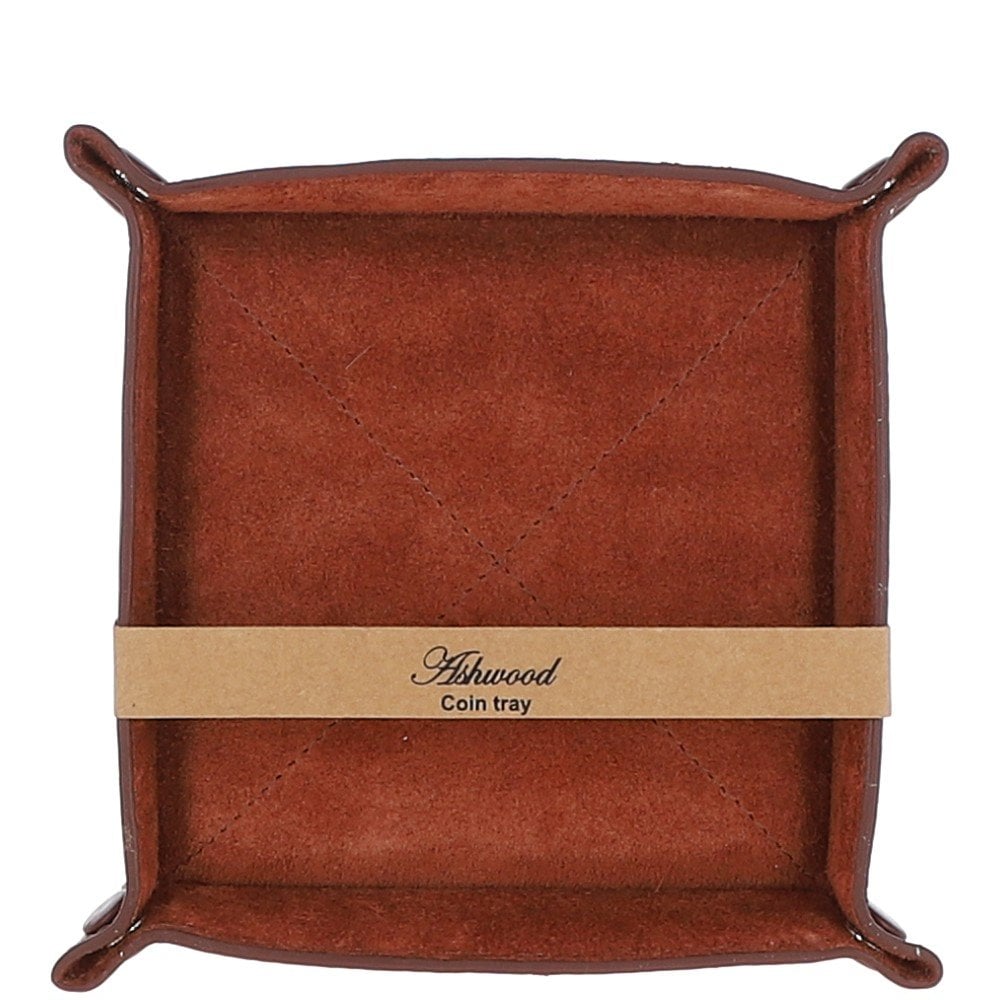 Ashwood Luxury Leather Desk Set Chestnut: GS-1298