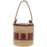 Ashwood Leather Cotton Door Stopper Brown: KI-026