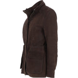 Fenland Women's Nubuck Leather Jacket Brown:  AnnaMae