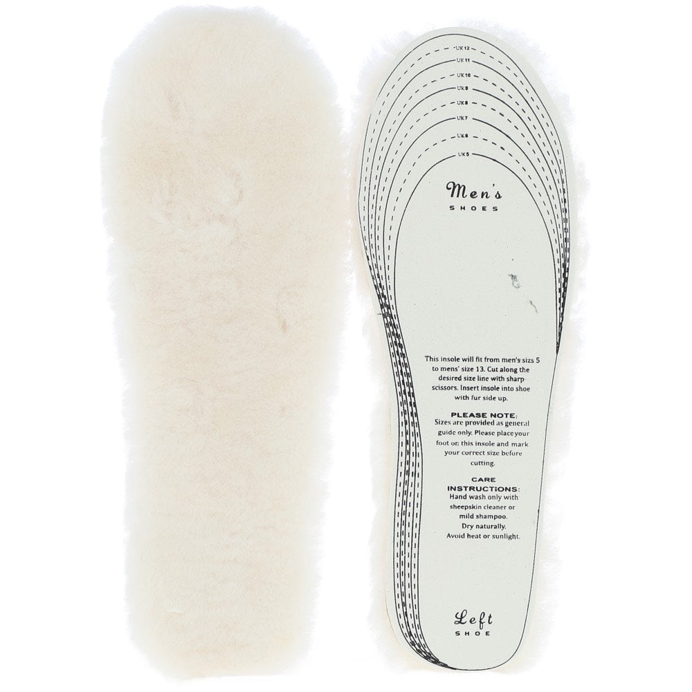 Fenland Mens Sheepskin Insoles Natural