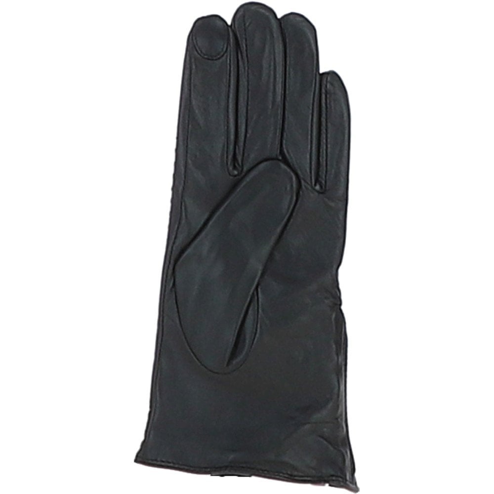 Ashwood Women's Zip and Stitch Detail Leather Gloves Black: 896