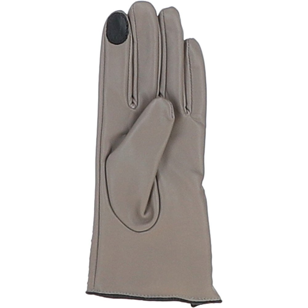 Ashwood Women's Zip and Stitch Detail Leather Gloves Stone: 896
