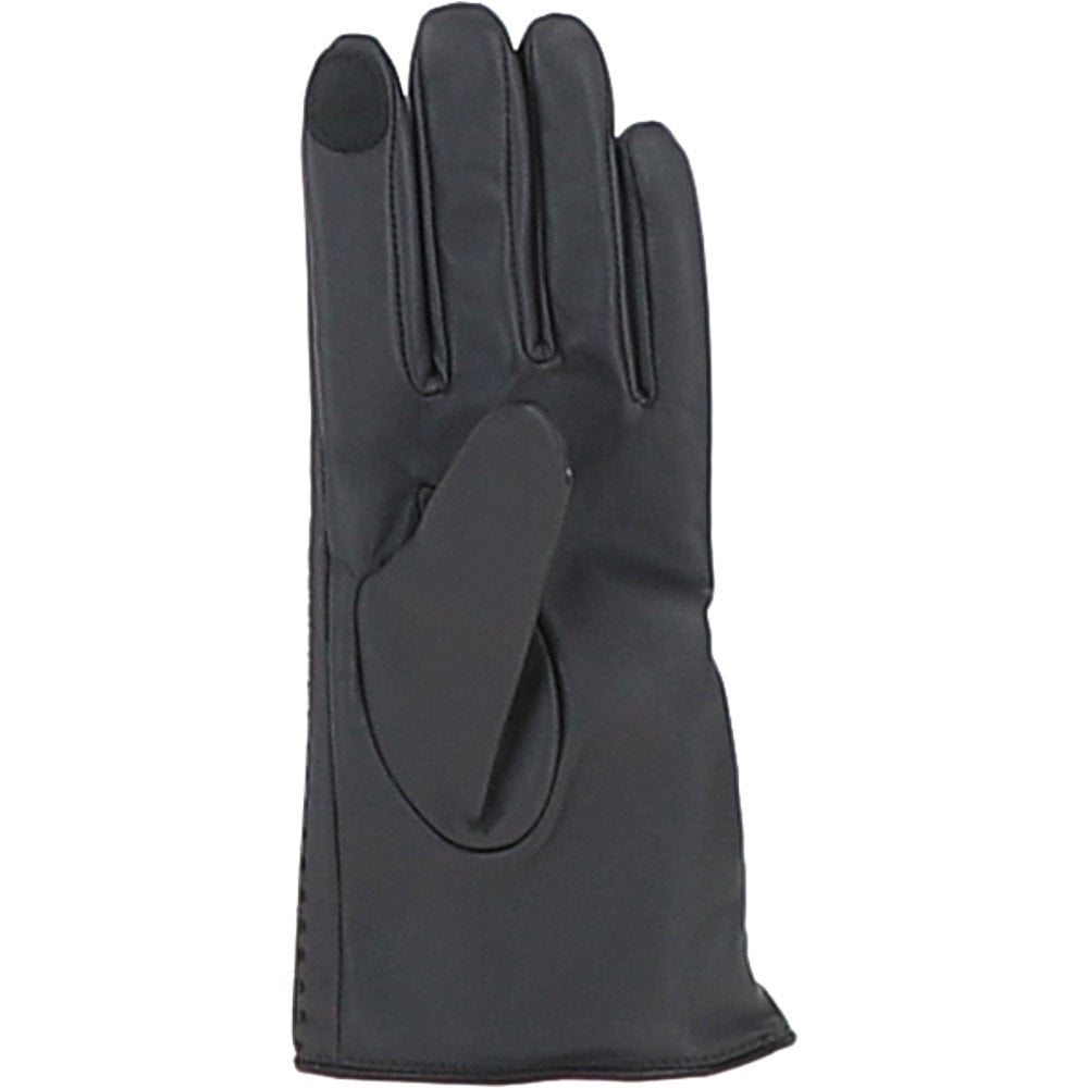 Ashwood Women's Zip and Stitch Detail Leather Gloves Charcoal Grey: 896