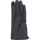 Ashwood Women's Zip and Stitch Detail Leather Gloves Charcoal Grey: 896