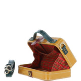 Ashwood Leather Trinket Box Yellow: VIN-7