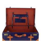 Ashwood Vintage Large Leather Trunk Navy: VIN-26