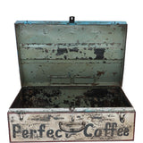Hand Painted Iron Trunk Coffee: 532-1