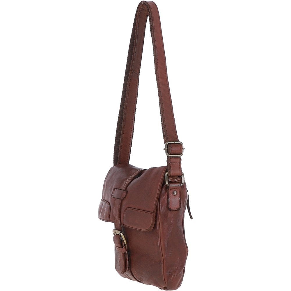 Mens Small Flight Body Bag Brandy: AGNES N