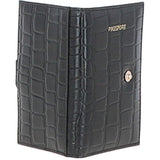 Ashwood Woman's Gift TRAVEL SET Black/Croc