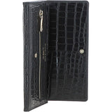 Ashwood Woman's Gift TRAVEL SET Black/Croc