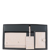 Ashwood Woman's Gift TRAVEL SET Blush Croc