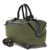 Leather Weekend Holdall Tweed : DR BAG