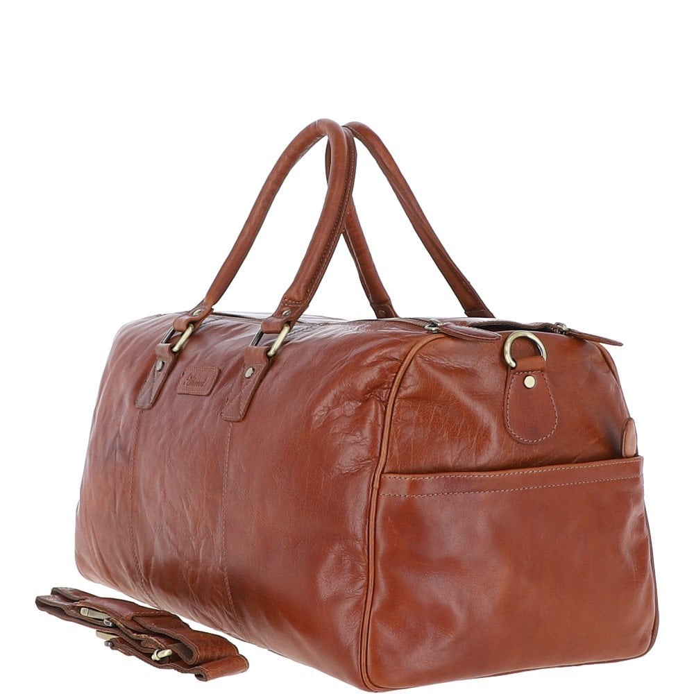 Ashwood Large Leather Holdall Tan : G-30