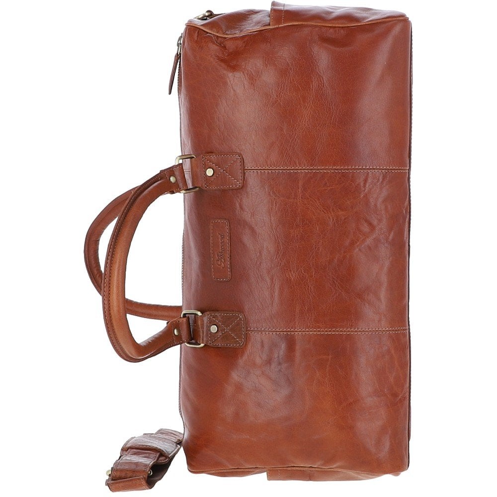 Ashwood Large Leather Holdall Tan : G-30
