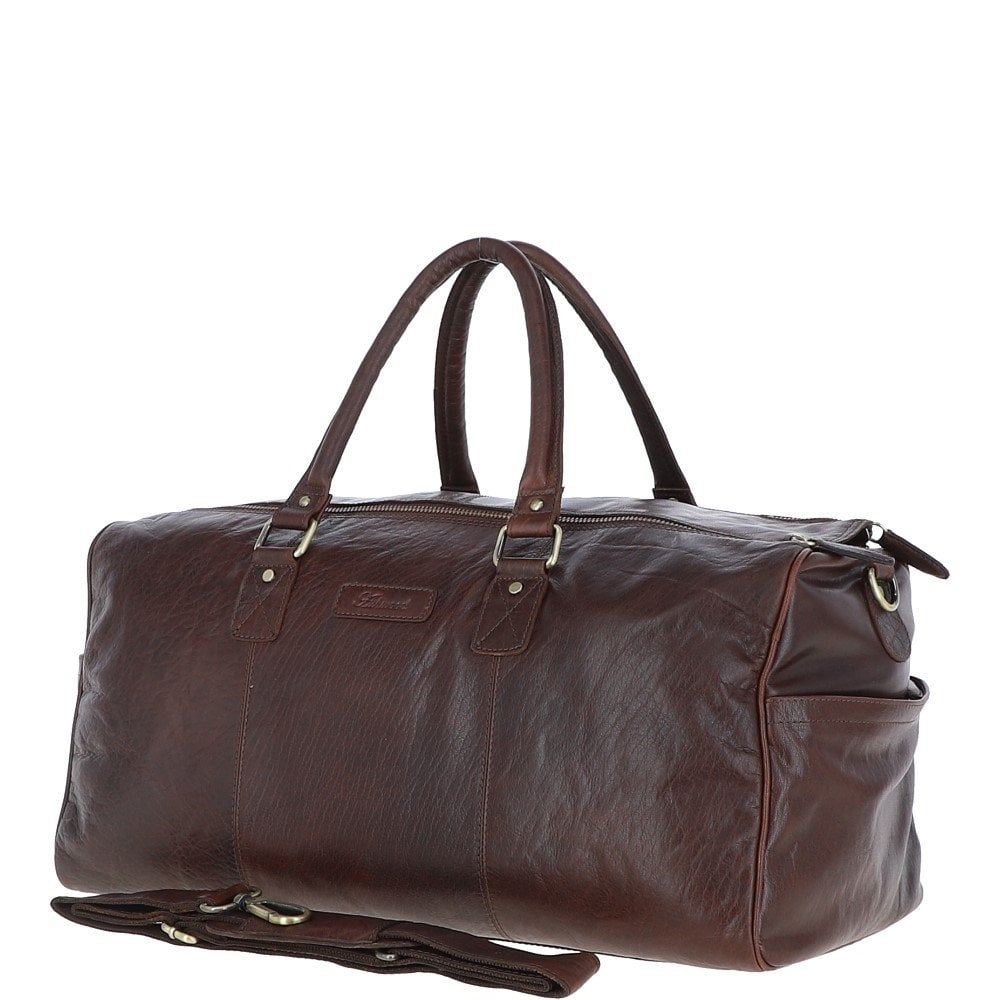 Ashwood Large Leather Holdall Brandy : G-30