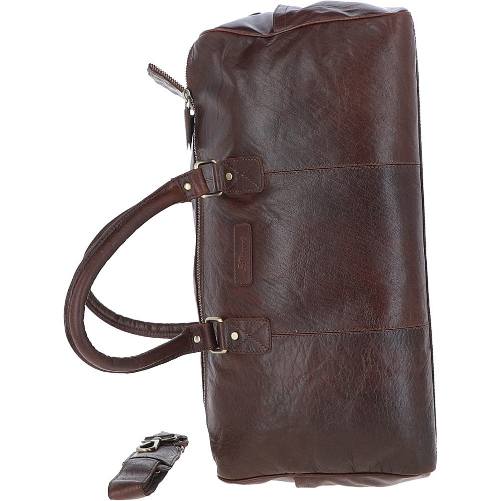 Ashwood Large Leather Holdall Brandy : G-30
