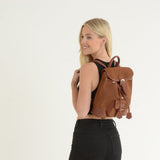 Ashwood Suede and Leather Backpack Tan: S-16