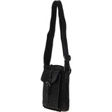 Vintage Woven Classic Leather Crossbody Bag Black :  D-76