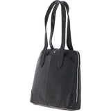 Ashwood Croc Print Leather Workbag Black : ELA 1709