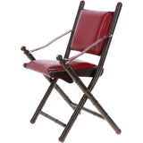 Vintage Folding Leather Chair Red: vin-39 chair