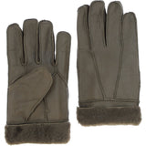 Mens Leather Sheepskin Gloves  Nap Green: DB-705