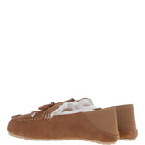 Women's Classic  Suede Sheepskin Moccasins Tan: Megan