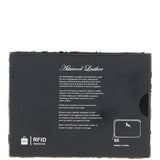 6 Card RFID Protected Zip Around Leather Purse Mandarin: S-5