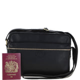 Ashwood Leather Messenger Bag – Black: T-73