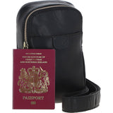 Ashwood Three Pocket Leather Sling Bag - Black: T-75