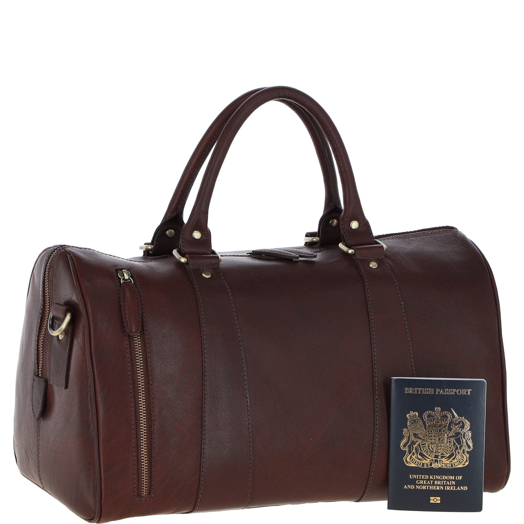 Ashwood Leather Holdall – Chestnut Tan: T-76
